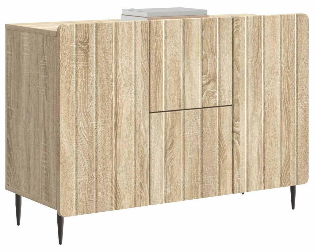 vidaXL Sideboard Sonoma-Eiche 89 x 34,5 x 62 cm Holzwerkstoff