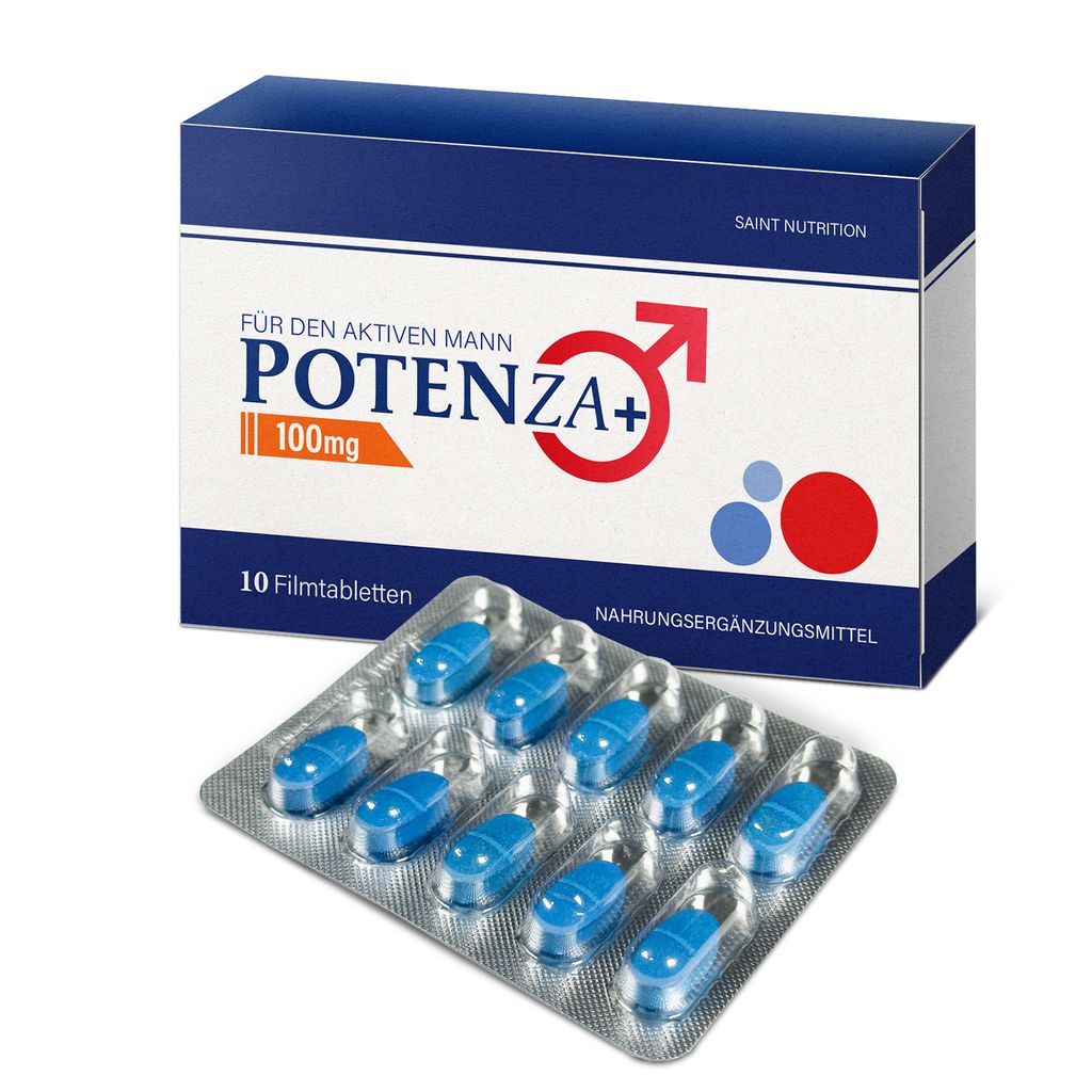 Saint Nutrition Potenza+ – für Männer – Verzögerung der Ejakulation – mehr Spaß zu zweit – Potenz steigernd – mehr Potenz - 100mg