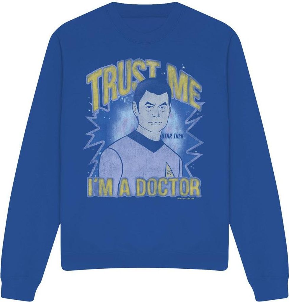 Star Trek - "Doctor" Sweatshirt für Herren/Damen Uni TV11371 (S) (Königsblau)