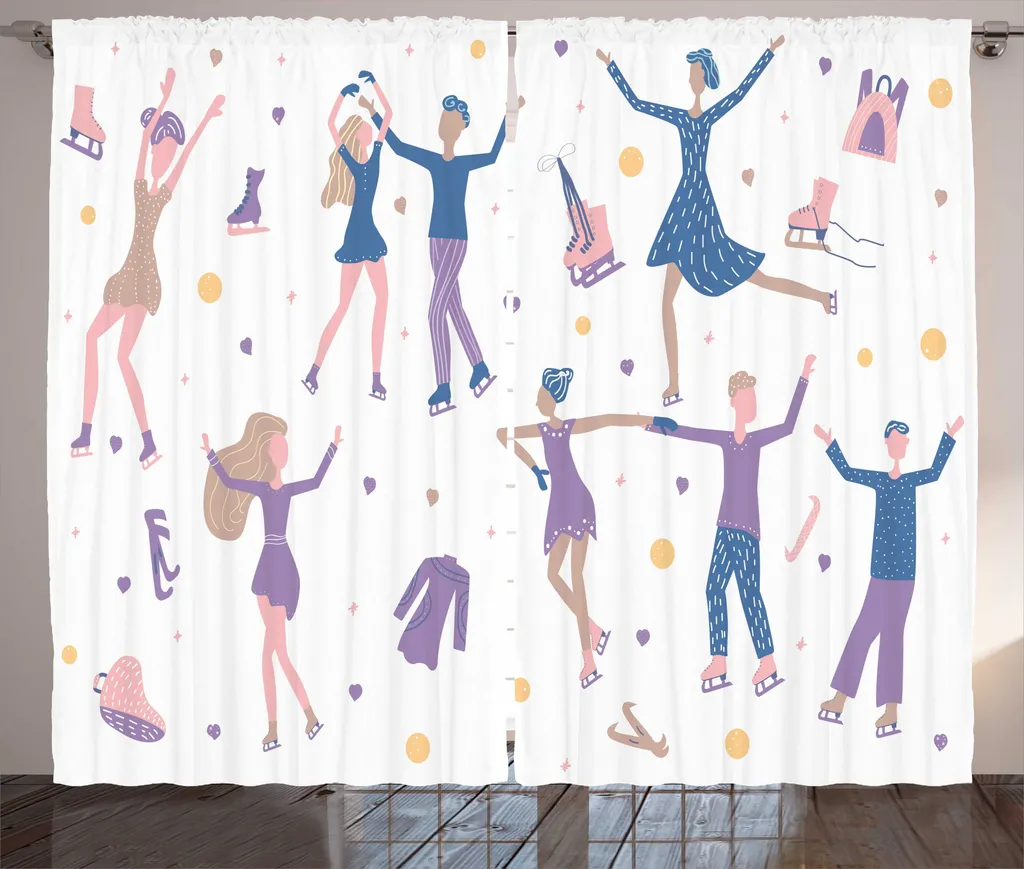 Rideaux occultants déco pour vis-à-vis Salon Hiver Mauve 280x225cm