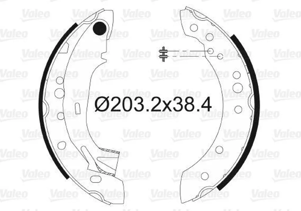 Mâchoires de frein Valeo 562997 haute performance OE 4241L0 pour C2 C3