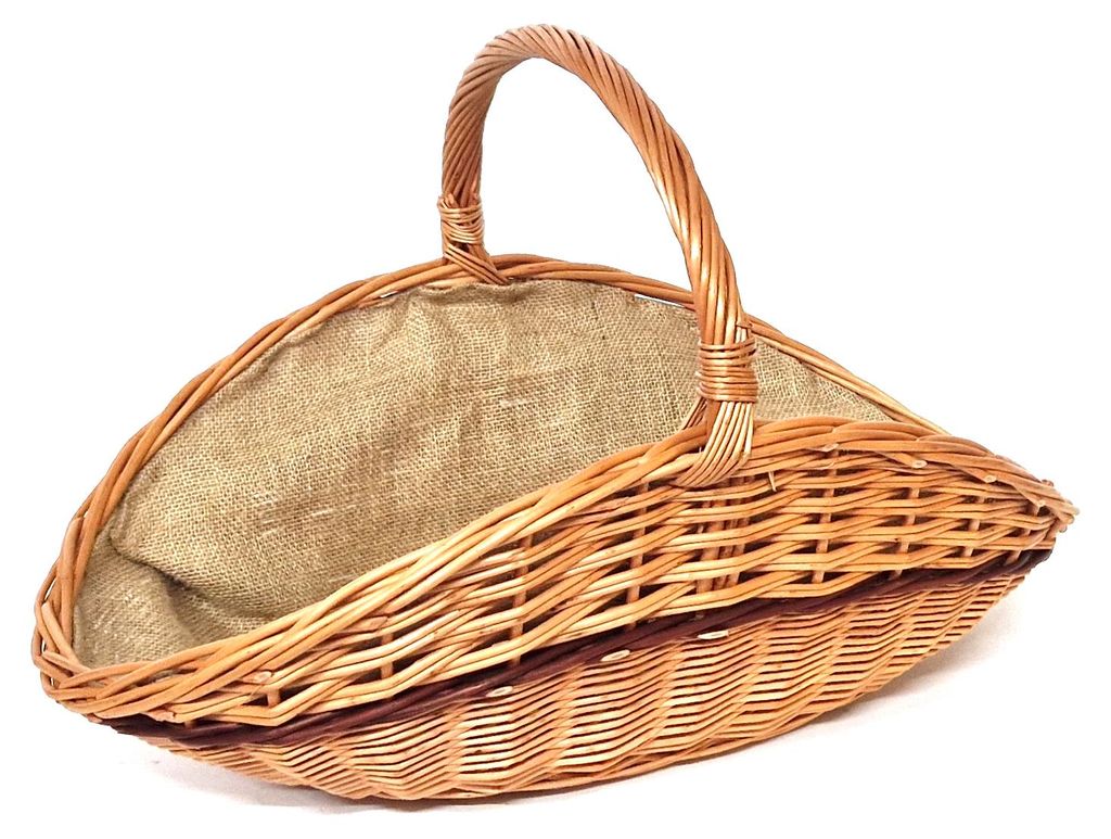 Kaminkorb Holzkorb Kaminholzkorb aus Weide mit Jute 60 x 35 Produktbild 