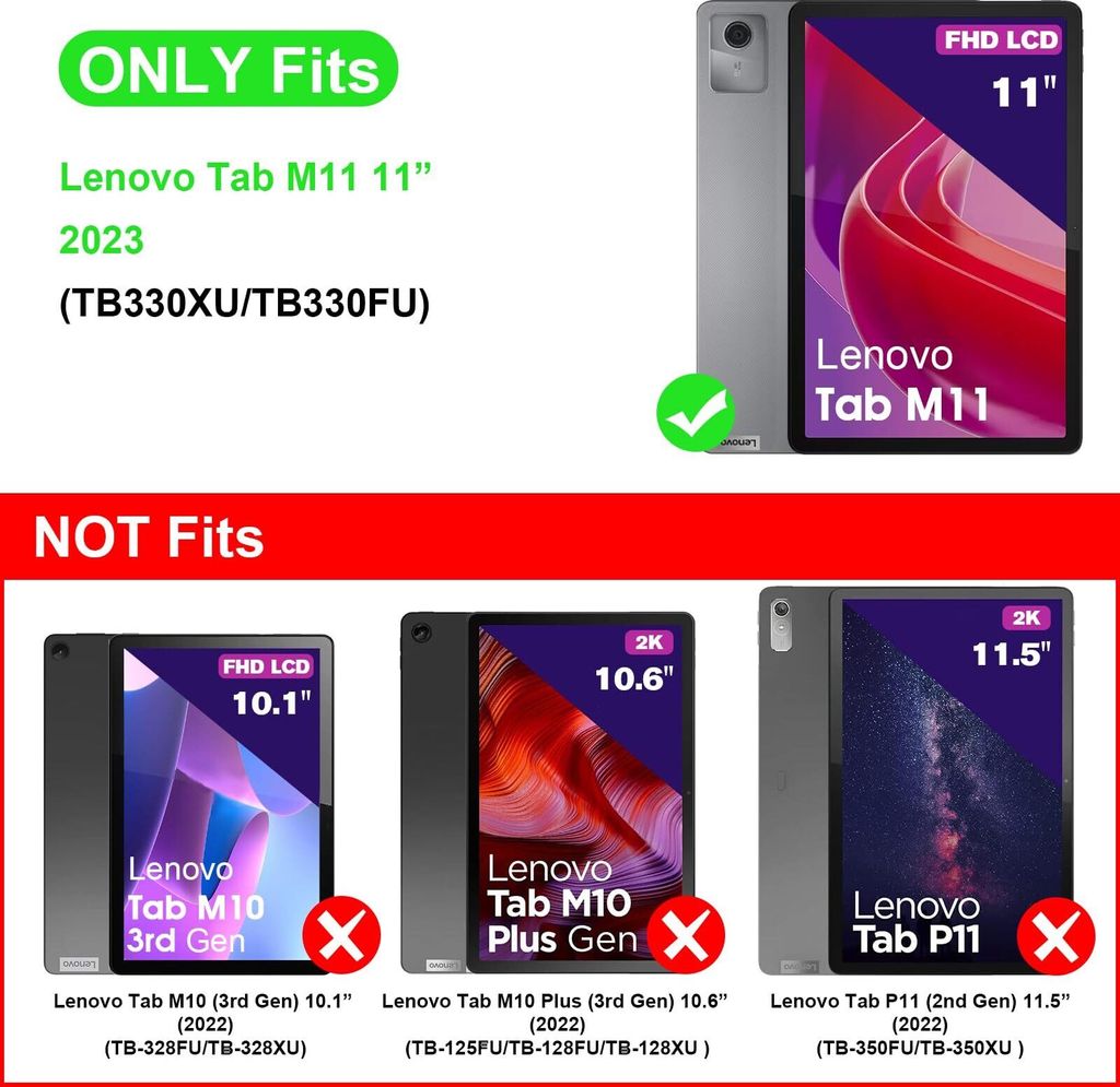 Fintie Hybrid Hülle mit Stifthalter für Lenovo Tab M11 Produktbild 2