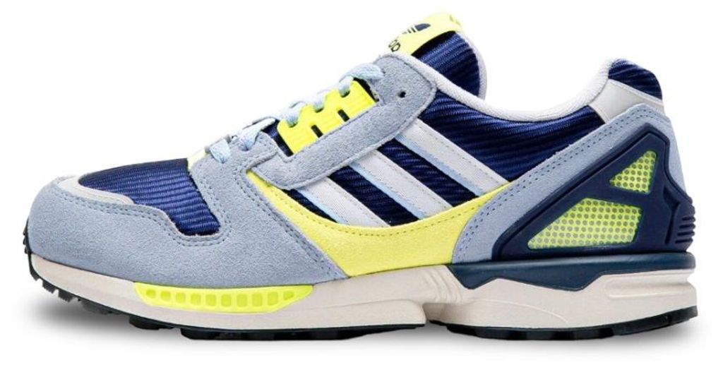 adidas ZX 8000 Dark Blue Solar Yellow - 46 2/3 Größe: 46 2/3
