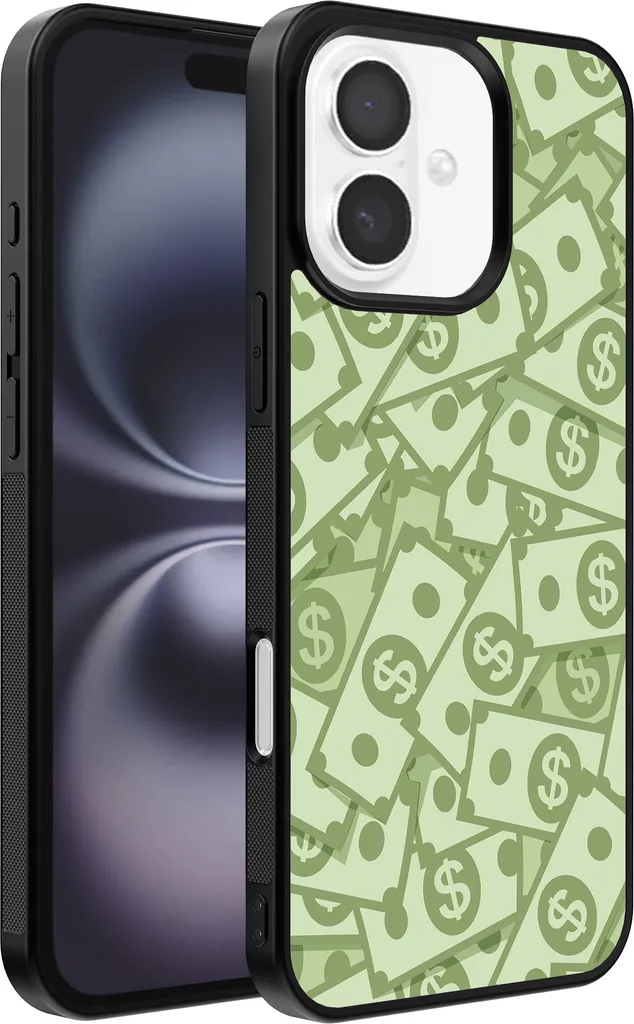 Custodia iPhone 16 Plus Design Dollari | Cover TPU Antiurto Smartphonica