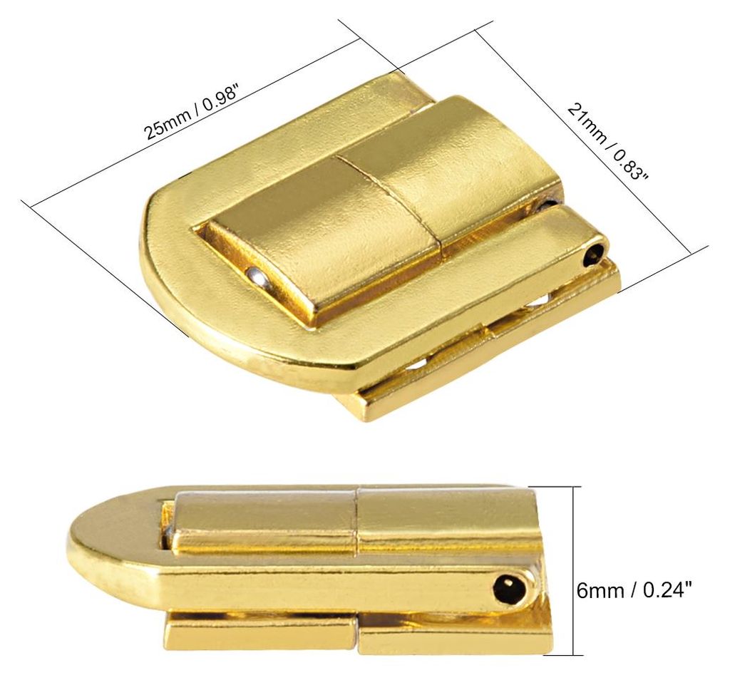 5Stk.Toggle Latch Holzkiste Hasp Verschluss?Koffer Verriegeln mit Schrauben 25mm DE de