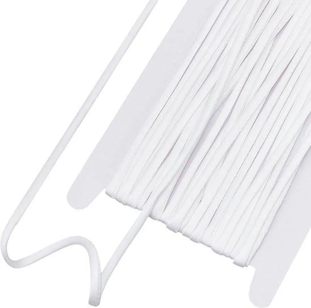 Cordon en satin blanc de 5 mm souple et résistant pour bijoux artisanaux
