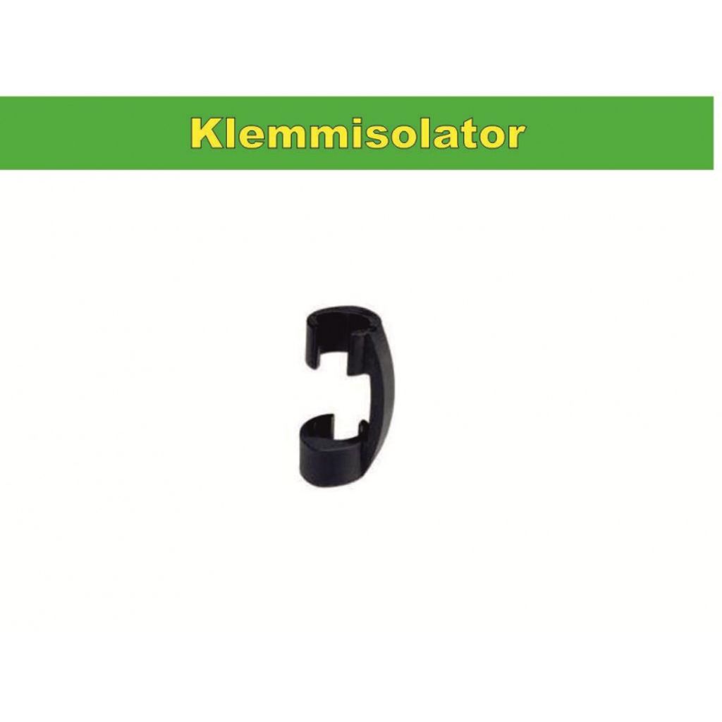Klemmisolator für Kunststoffpfahl 19 mm für Litzen, Draht, Bänder