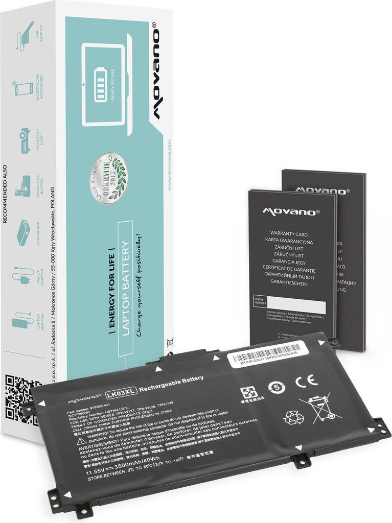 Akku LK03XL für HP X360 15-BP BQ CN 17-AE BW CE Produktbild 