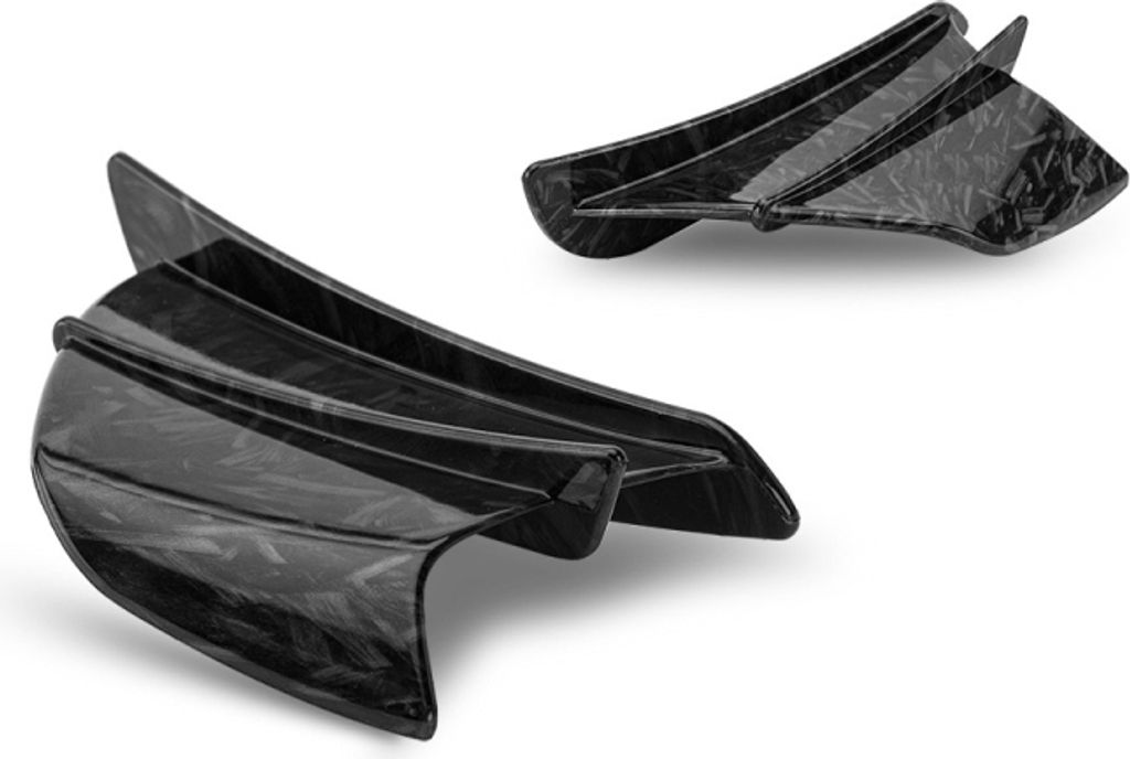 Motorrad Winglet Aerodynamic Wing Kit Spoiler, Stil:Geschmiedete Textur