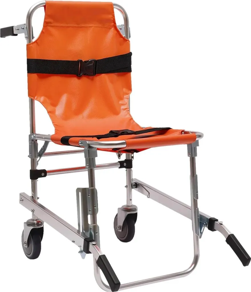 Diable Monte-escalier 160kg : Transportez Sans Effort en Etage Orange