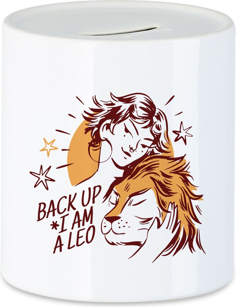 Löwe Sternzeichen Spardose Leo Horoskop Geschenkidee Juli Produktbild 