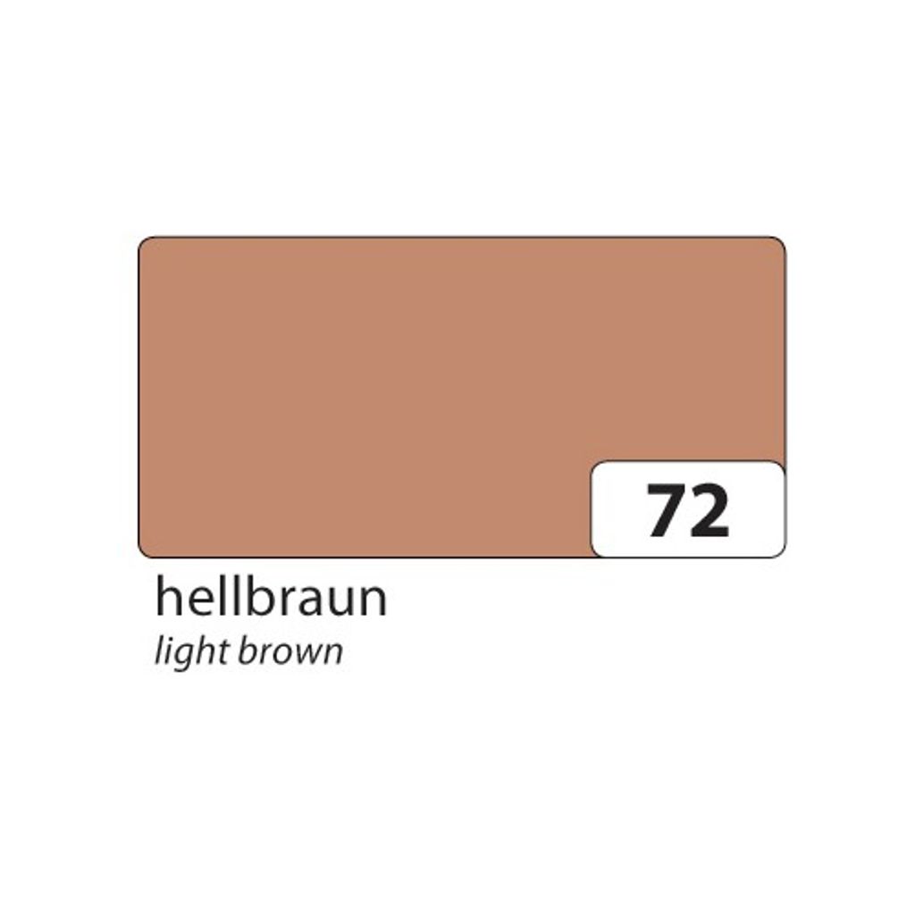 folia 67/100 72 Tonpapier 130g/m², 50x70cm, hellbraun (100 Bogen)