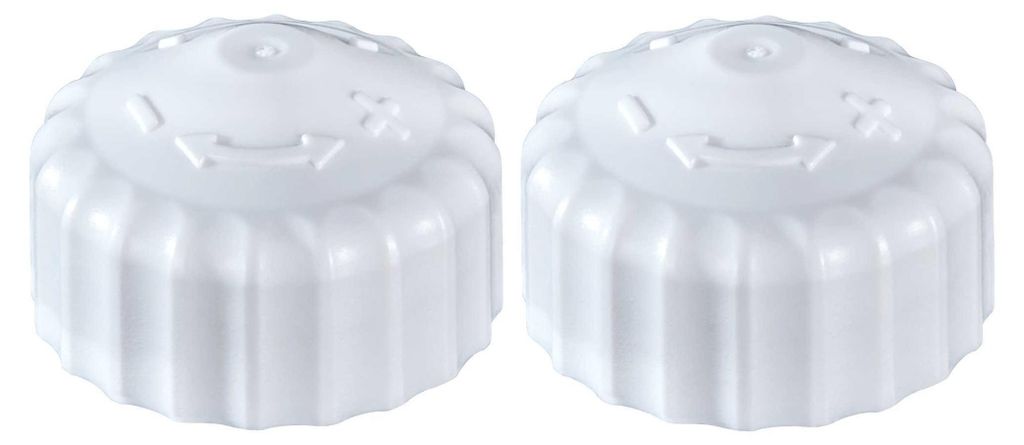 2x weiße Bauschutzkappe, Handregulierkappe, einfache Produktbild 