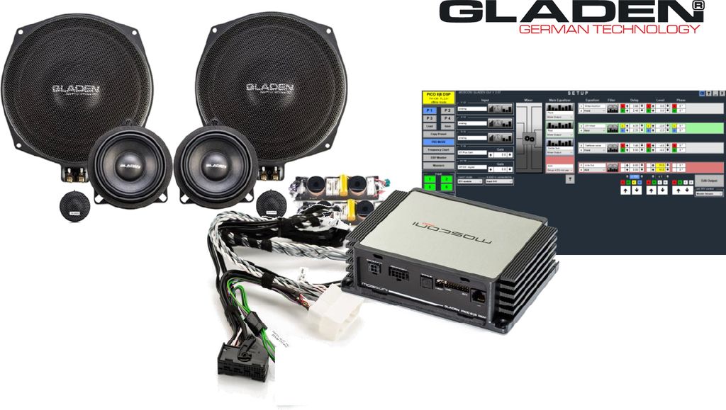 Gladen GA-SU-BMWRAM-Basic | SoundUP Für BMW G-Serie mit RAM Modul (6 / 7 Kanal Verstärker im Kofferraum) - Versandrückläufer.ungeöffnet.