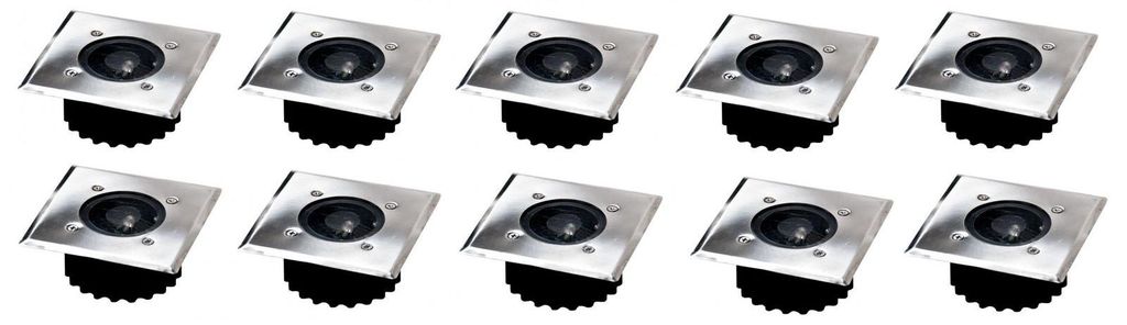 10x LED encastré de sol solaire spot de sol lampe solaire Image du produit 