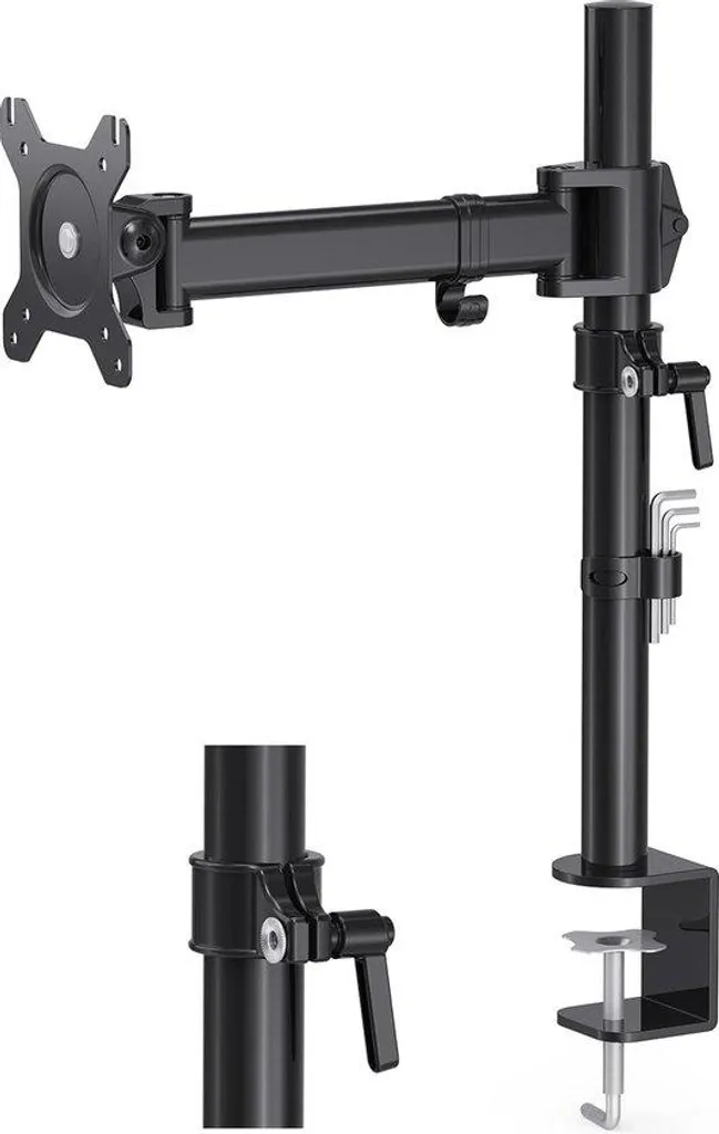 Support écran VESA 75/100 contre le mal de dos - Pour moniteur 13-34"