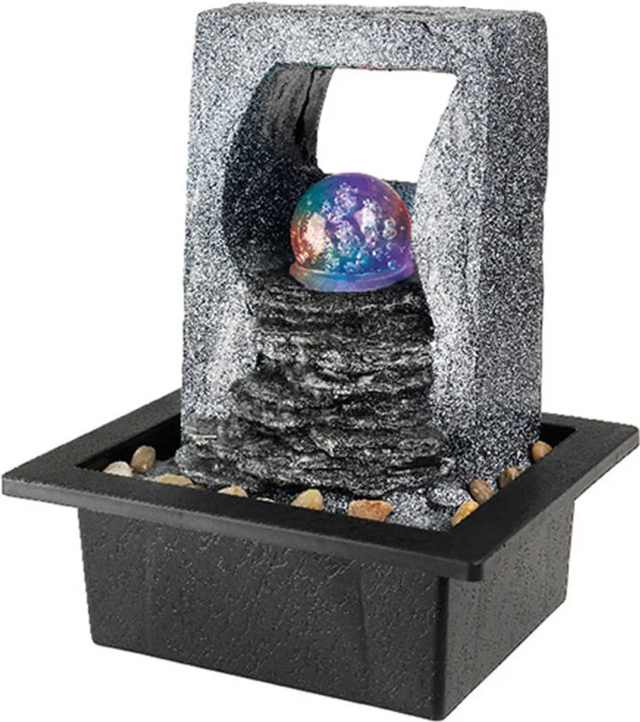 Fontaine Lumineuse Anti-Stress à LED RVB et Globe de Cristal Lumineo