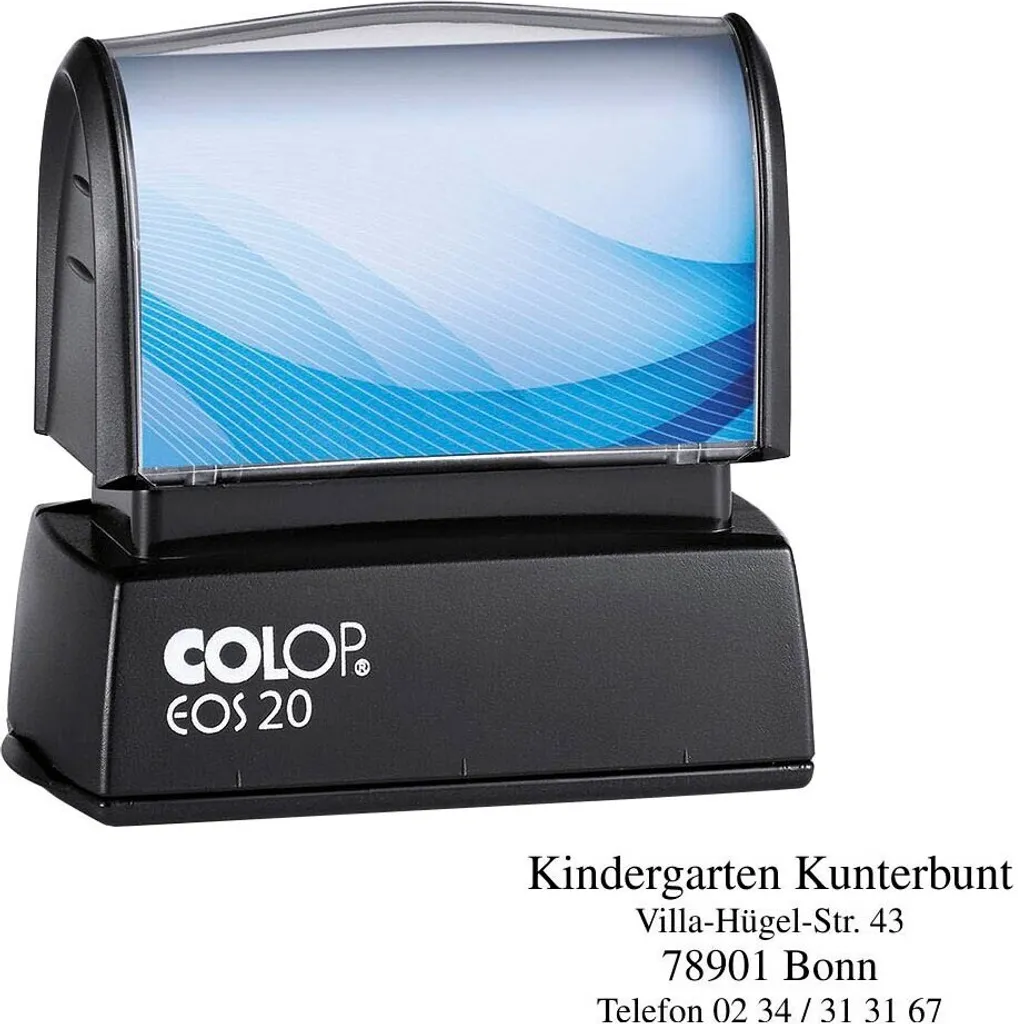 Tampon encreur COLOP EOS 20 avec logo personnalisé 136036 noir
