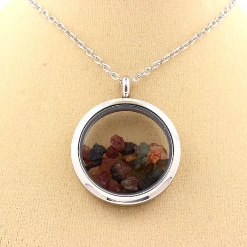 Collier pierres naturelles en tourmaline brute aux éclats variés