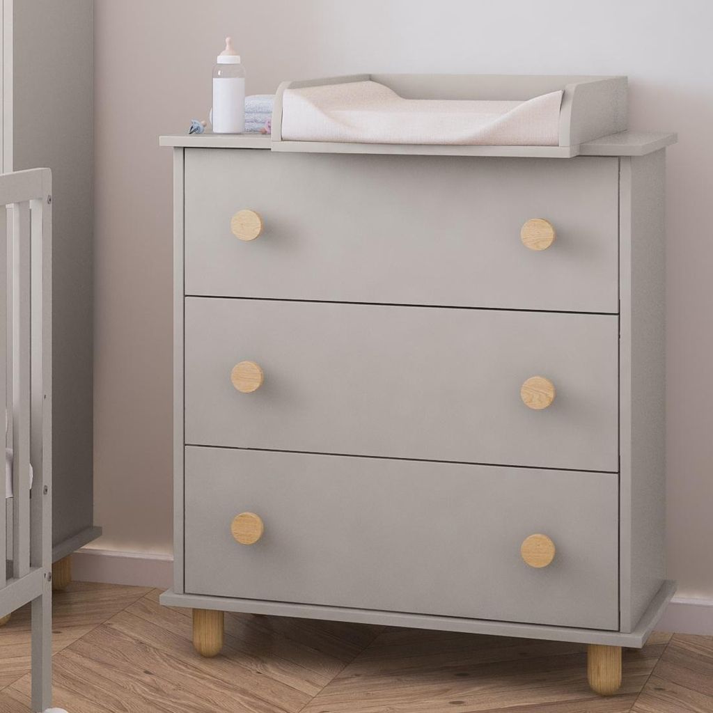 ZEE LUMI Kaschmir 83x93x48 cm Wickelkommode mit 3 Produktbild 
