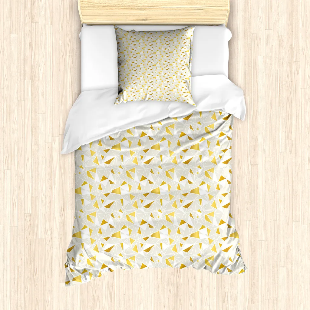 Set Letto Singolo ABAKUHAUS Antiacaro Giallo Terra 135x200cm