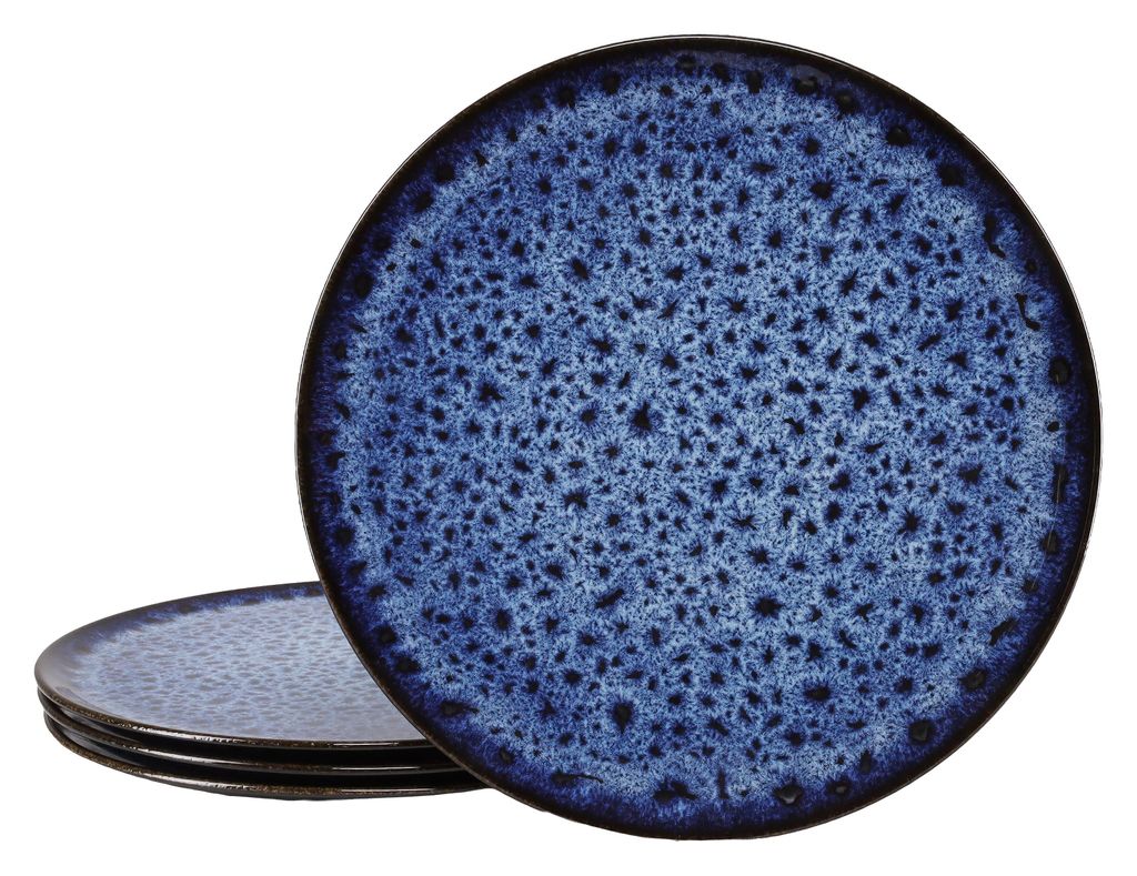 CreaTable, 25154, Allegra Magic Blue, Pizzateller 4-tlg, Produktbild 