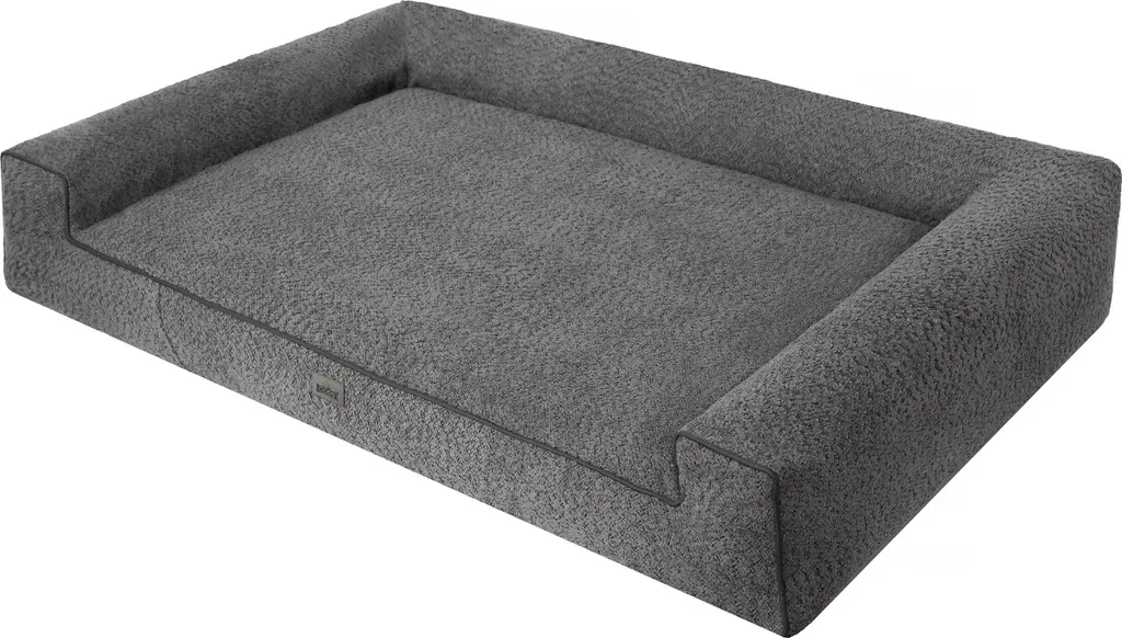 Canapé pour chien confortable, panier moelleux anthracite taille L