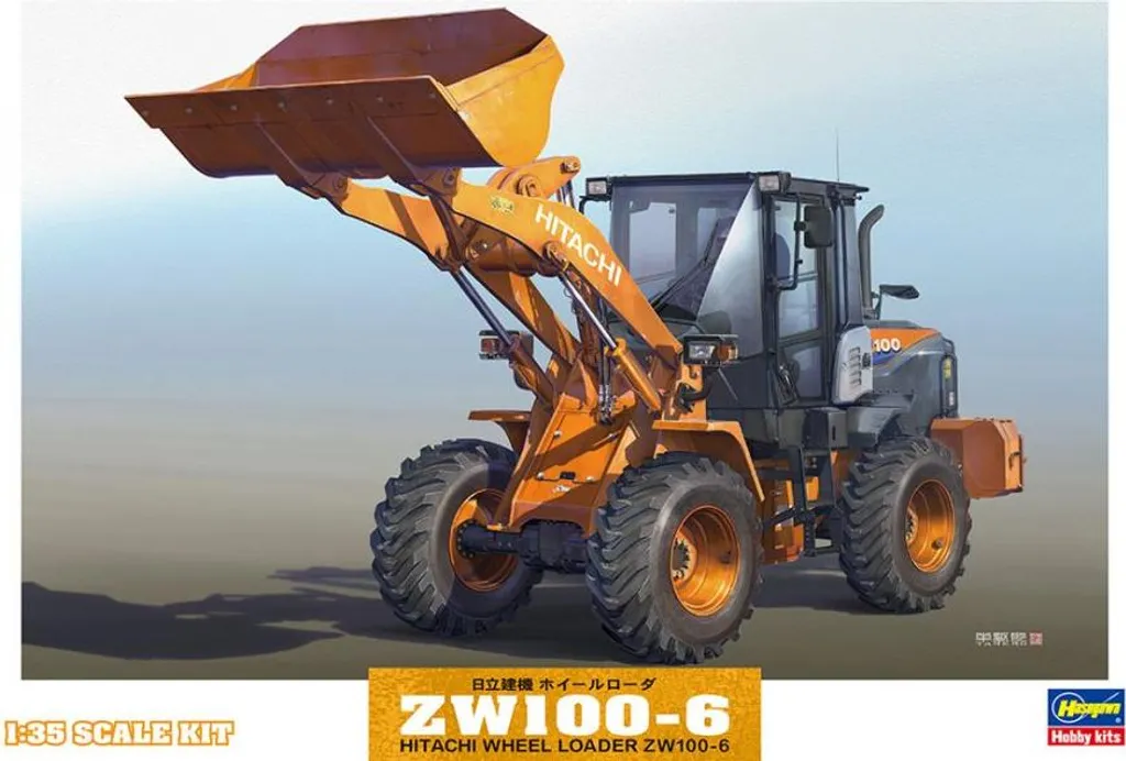 Miniature de chantier Hitachi ZW100-6 Échelle 1/35 pour collectionneur