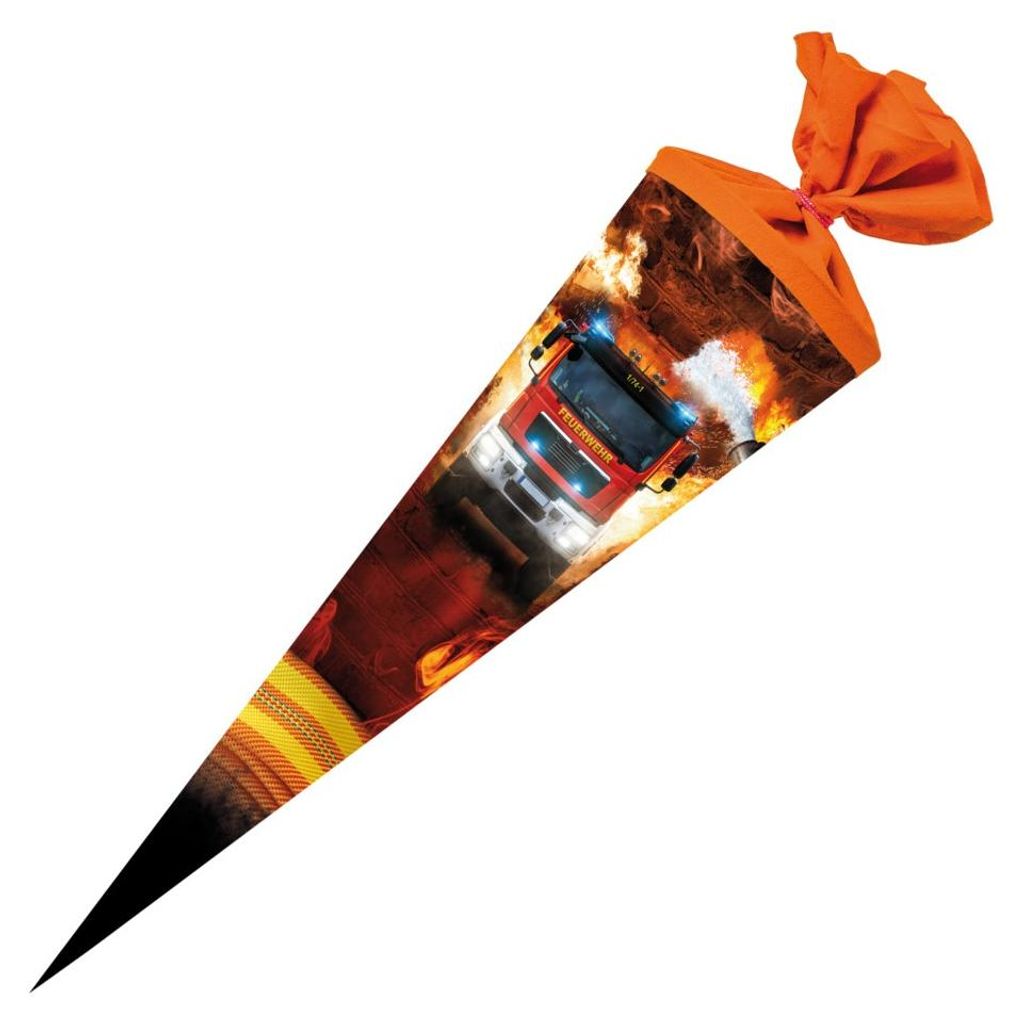 Nestler Schultüte Flammenheld 70cm mit Filzverschluss