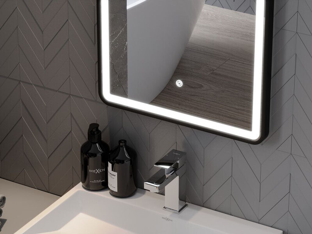 Mexen Coro podsvícené koupelnové zrcadlo 45 x 120 cm, LED Obrázek produktu 5