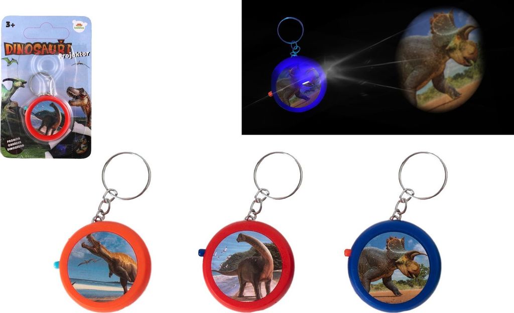 TEDDIES Schlü sselanhä nger Projektor Dinosaurier 1pc ( Produktbild 