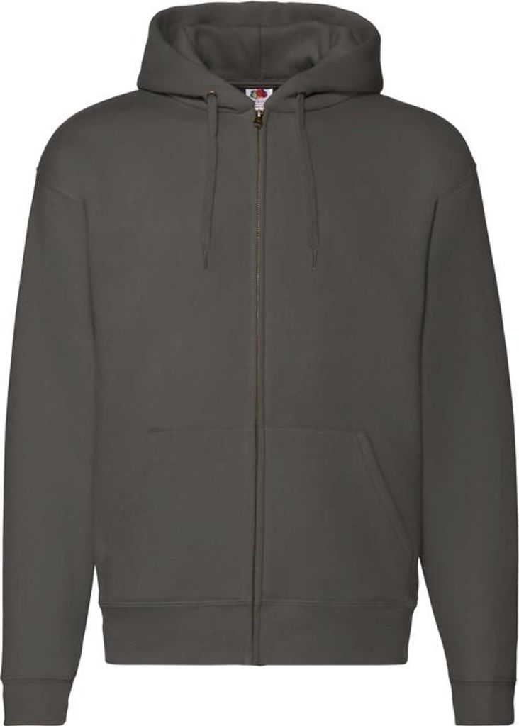 Kapuzenjacke für Herren - FOL HOODED SWEAT JACKET - charcoal-Größe S