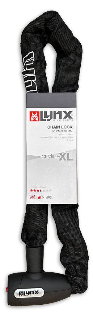 Lynx Cityline 95 Compact Chain Lock Black Black Produktbild 