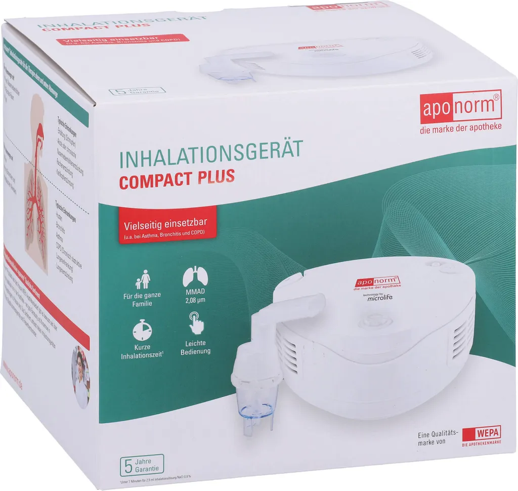 Nébuliseur Aponorm Compact Plus - Solution contre Encombrement Bronchique
