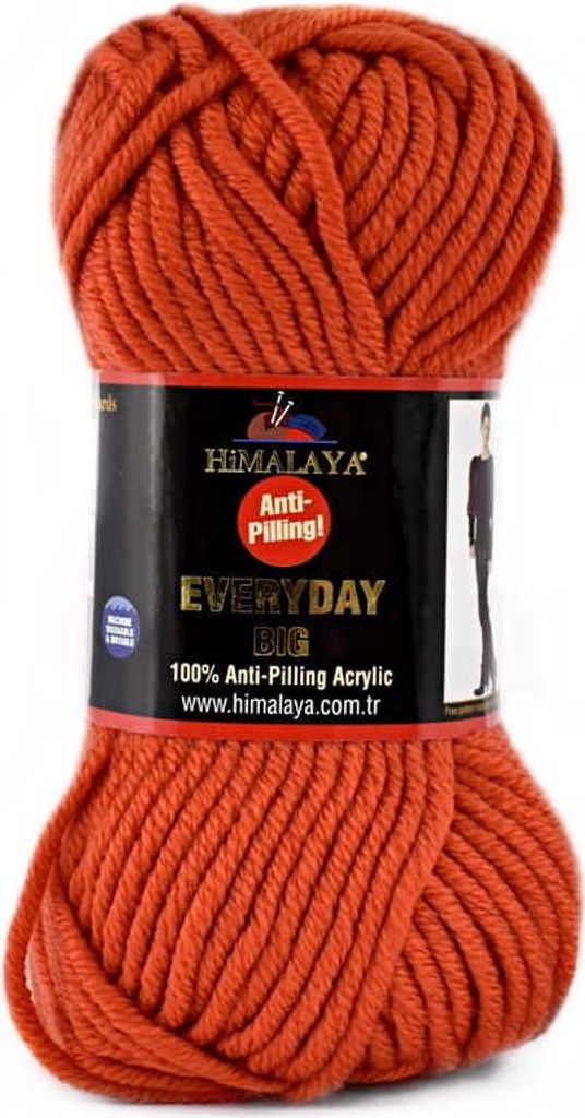 Himalaya Everyday Big 70807 | Ultraweich & Pflegeleichtes, Antipilling Acrylgarn | Orange
