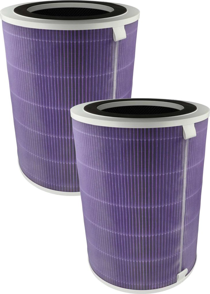vhbw 2x Luftilter kompatibel mit Proscenic A 9 Luftreiniger - Kombifilter Vorfilter + HEPA(H13) + Aktivkohle + Silberionenfilter