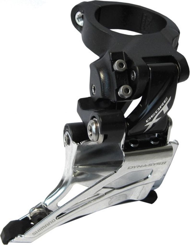 SHIMANO Umwerfer DEORE XT FD-M8025 2-fach MTB Schelle hoch Top-Pull - präzise...
