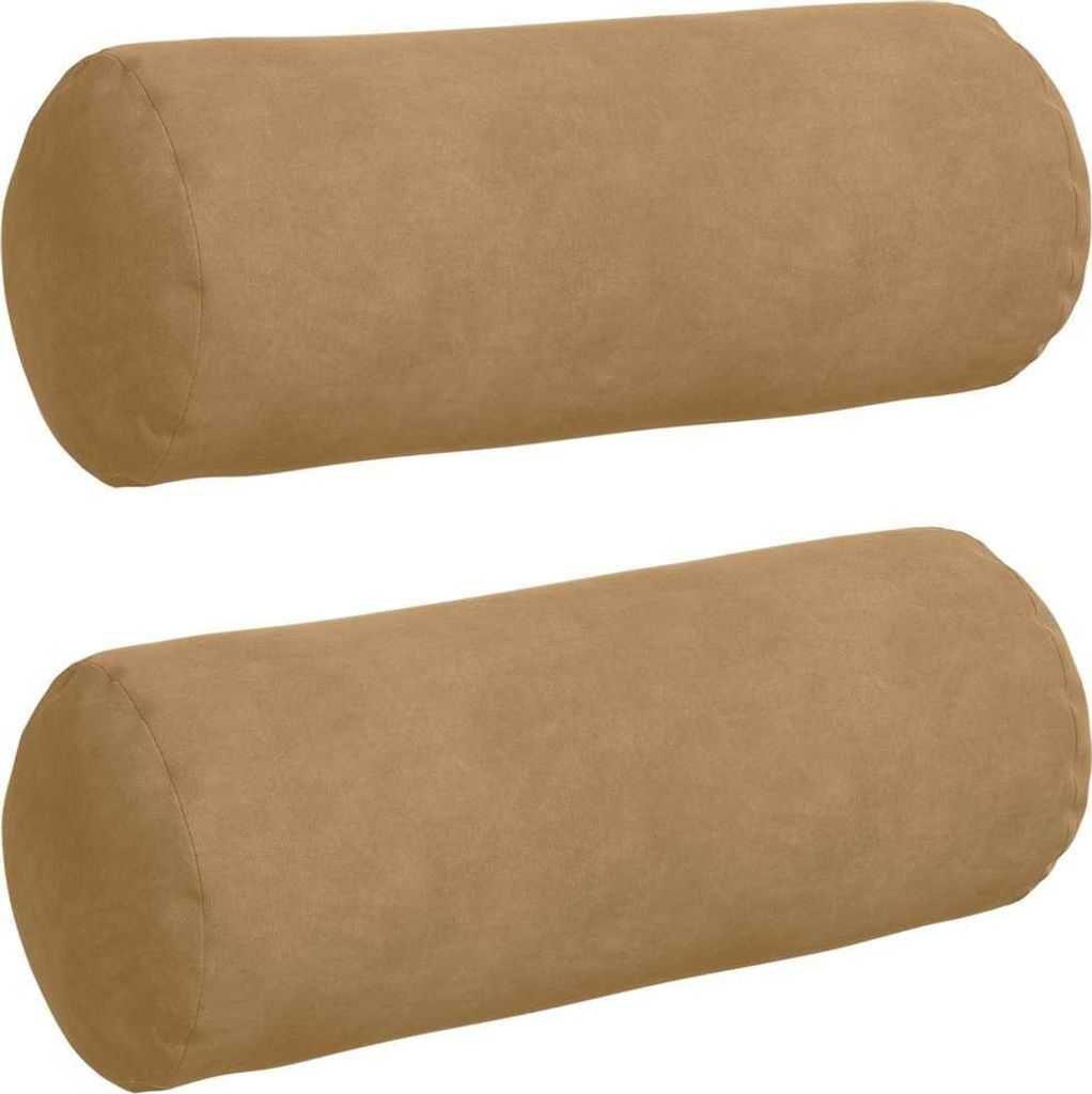 vidaXL Vankúšik Bolster 2 kusy hnedý Ø 15 x 40 cm Obrázok produktu 