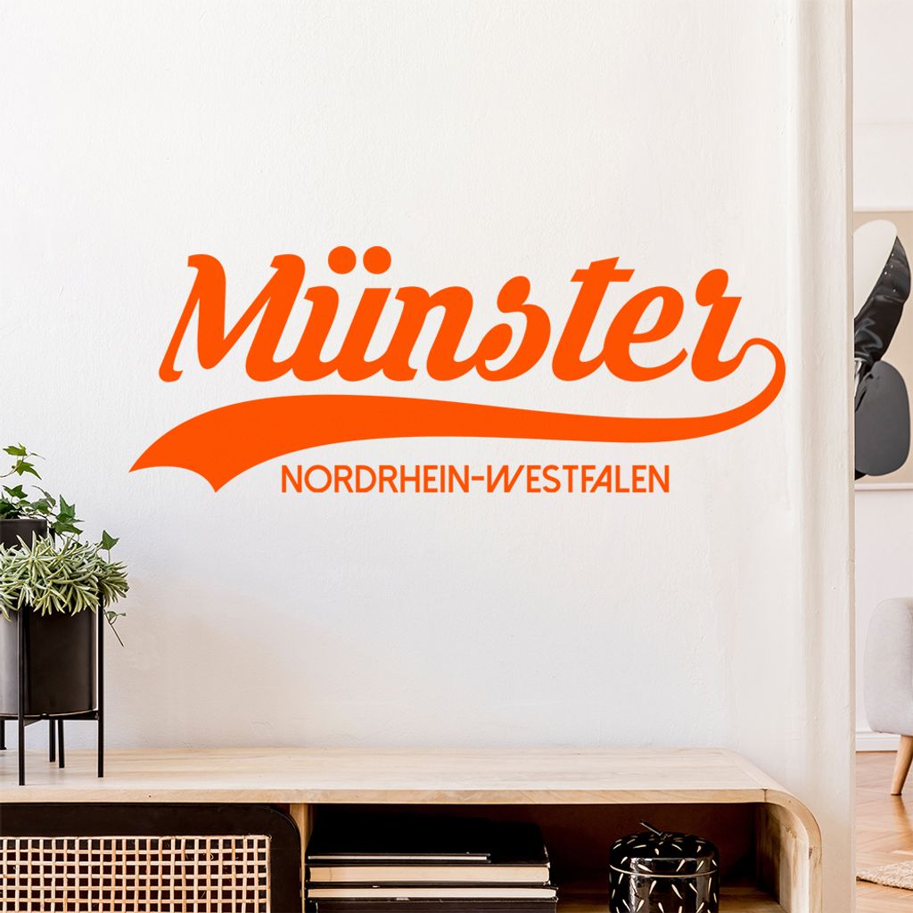 Münster Nordrhein-Westfalen Wandtattoo Wandaufkleber Wall Sticker - Dekoration, Küche, Wohnzimmer, Schlafzimmer, Badezimmer