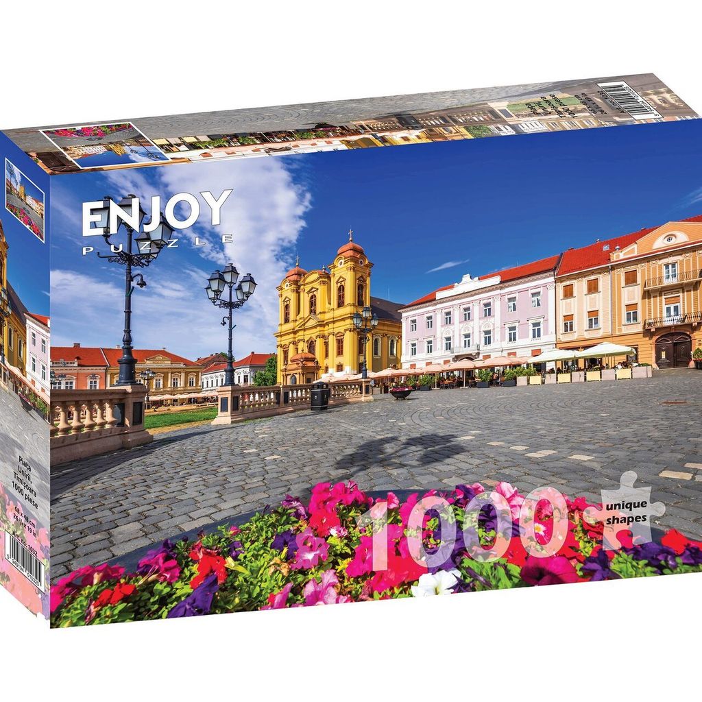 Puzzle 1000 dielov Enjoy – Námestie Unirii v Timișoare Obrázok produktu 