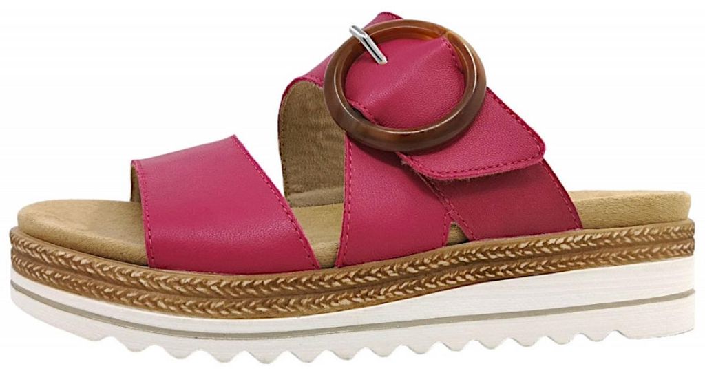 Sandales plates rouges pour femmes, style décontracté Image du produit 