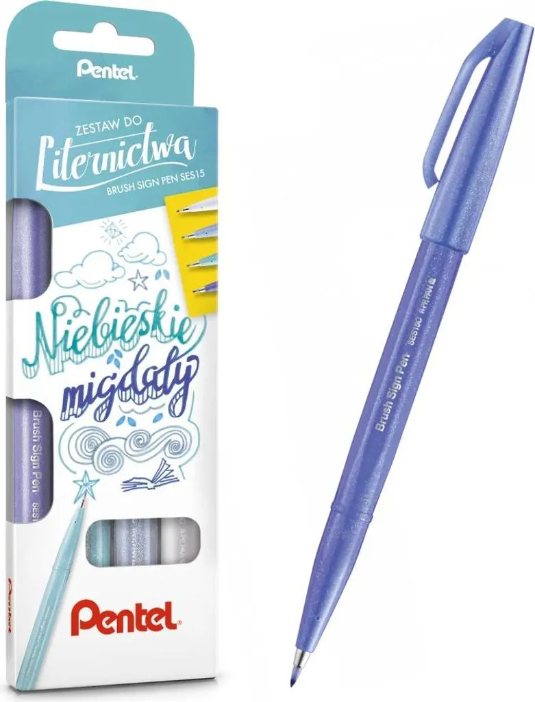 PISAK BRUSH Signature Pen Noir - Stylo de luxe haute précision pour calligraphie