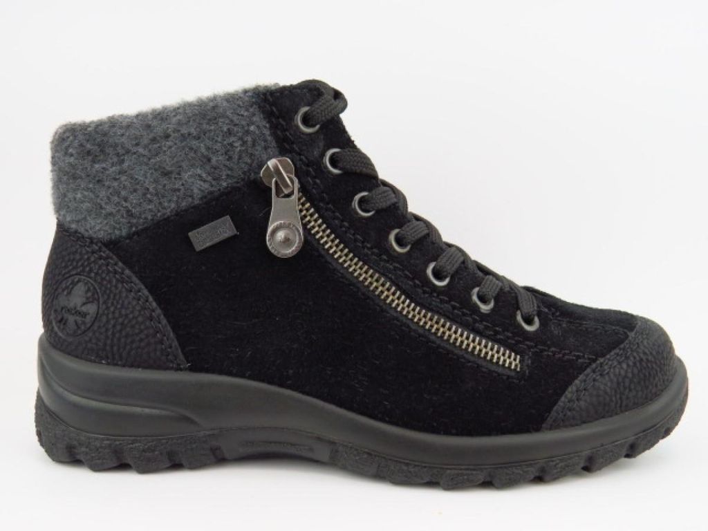 Rieker HWK Damen Stiefel Schnürstiefelette Schwarz : 37 Produktbild 