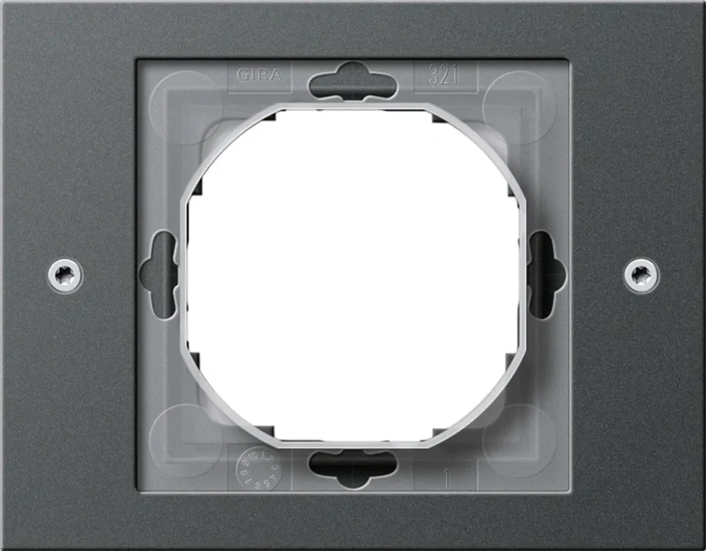 Cadre Gira TX44 anthracite IP44 solution étanche pour mur humide encastré