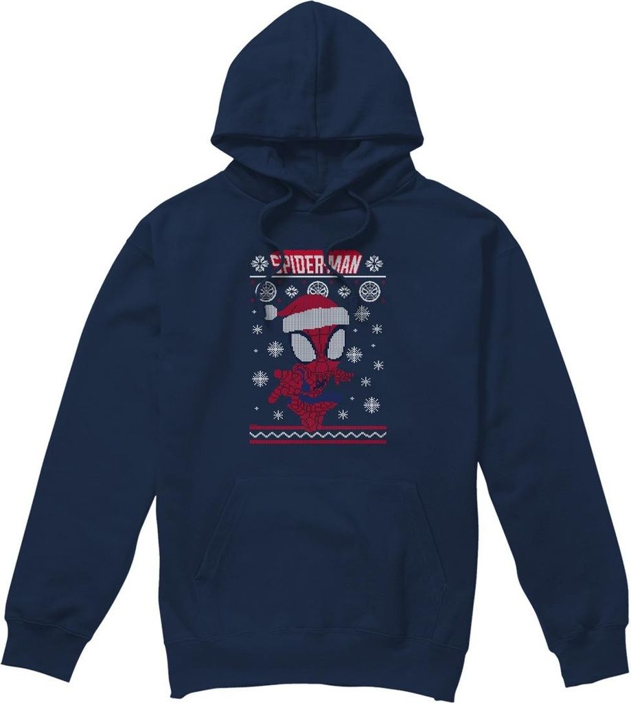 Spider-Man - Kapuzenpullover für Herren TV4769 (S) (Marineblau)