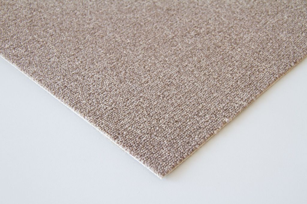 Steffensmeier Schlingen Teppichboden Mailand Meterware | Auslegware für Kinderzimmer Wohnzimmer Schlafzimmer | Braun, Größe: 500x500 cm