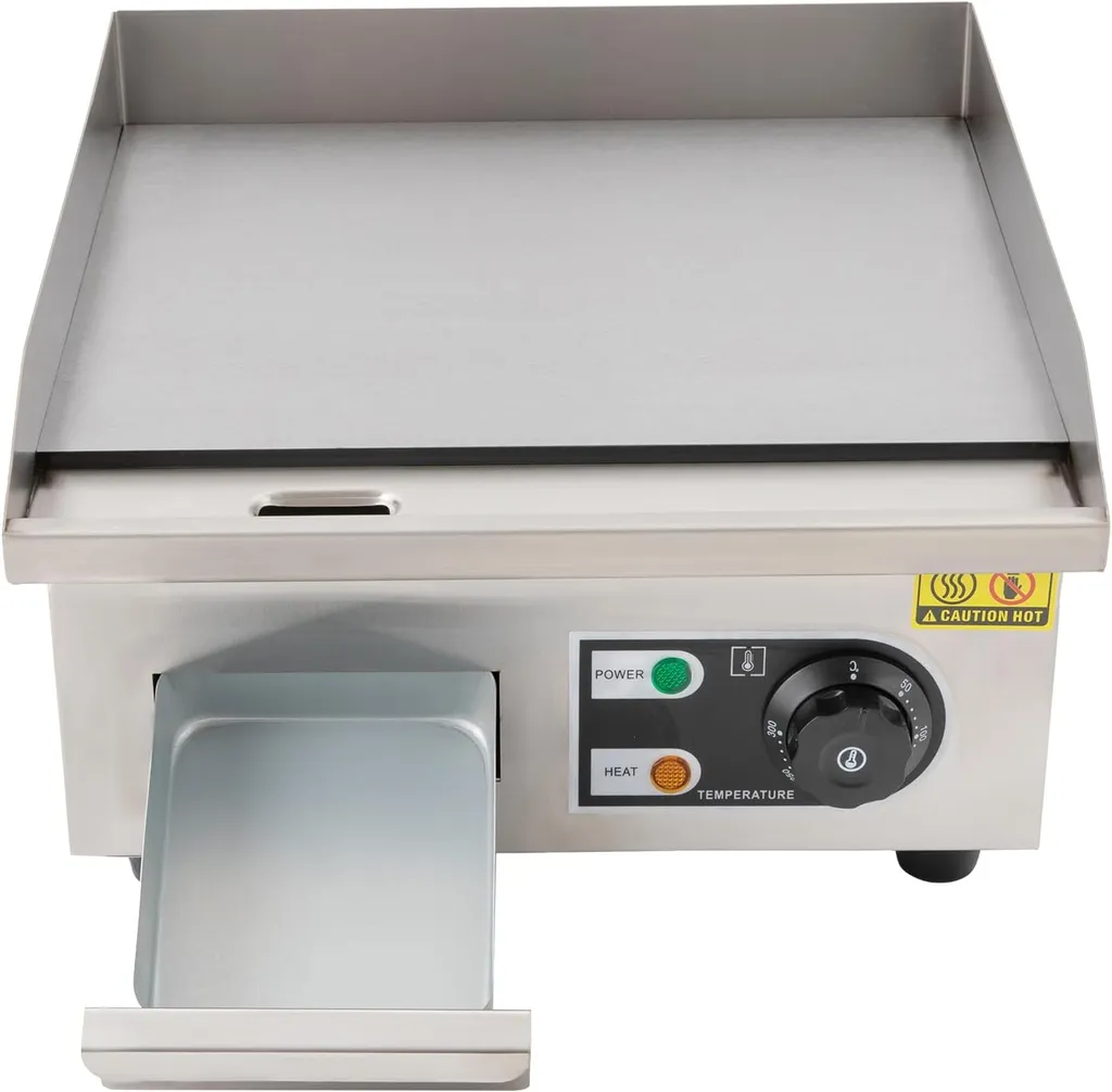 Grill électrique inox 2000W avec plaque de cuisson rapide et robuste - 5