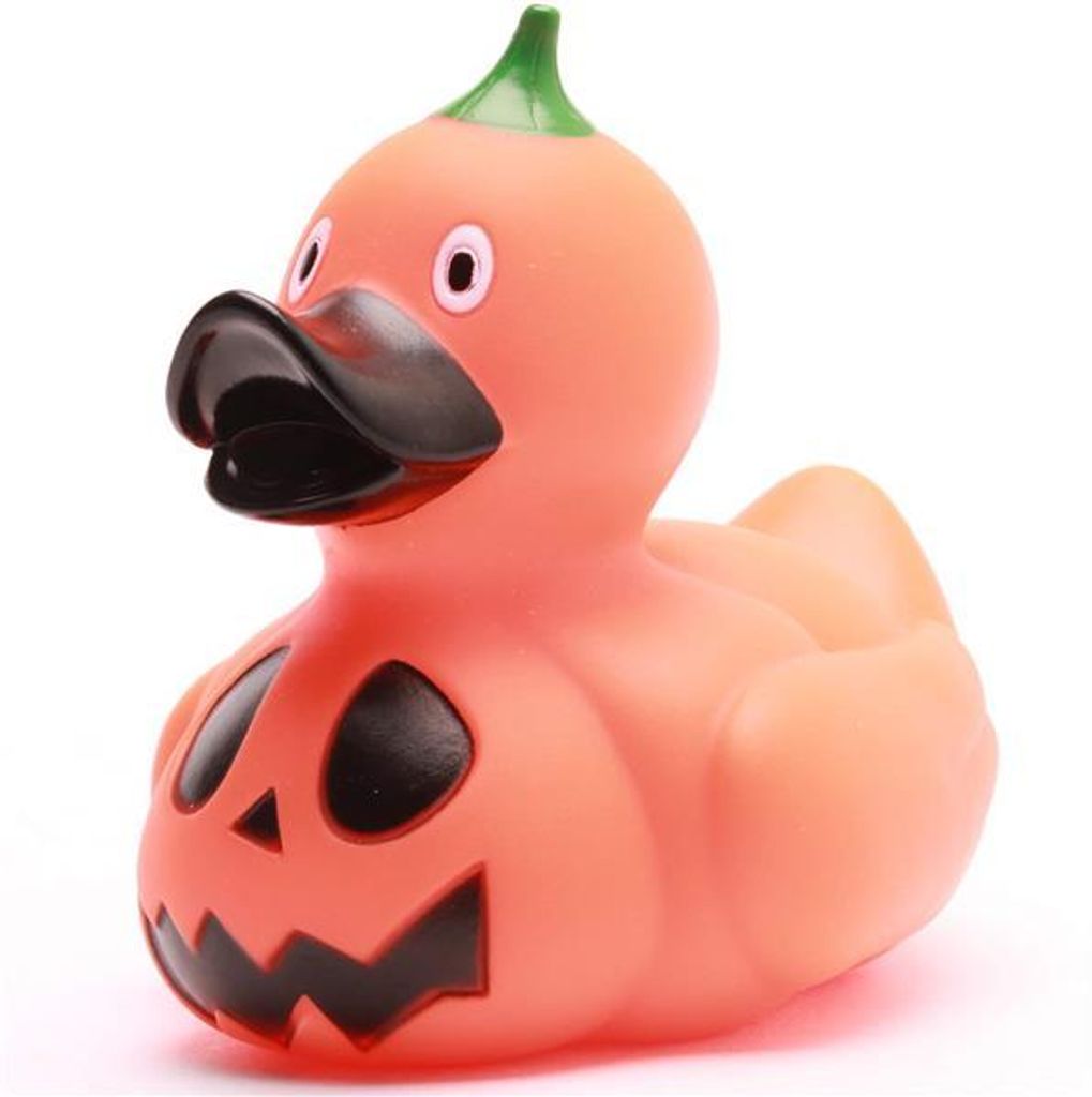 Badeente Halloween Kürbis Vinyl 9 cm