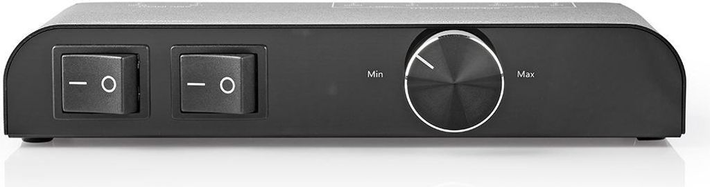 Nedis Lautsprecher Control Box - 2-Port port(s) - Banane - Lautsprecherimpedanz: 4-16 Ohm - Maximale Belastung pro Kanal: 60 W - Lautstärke-Regler...